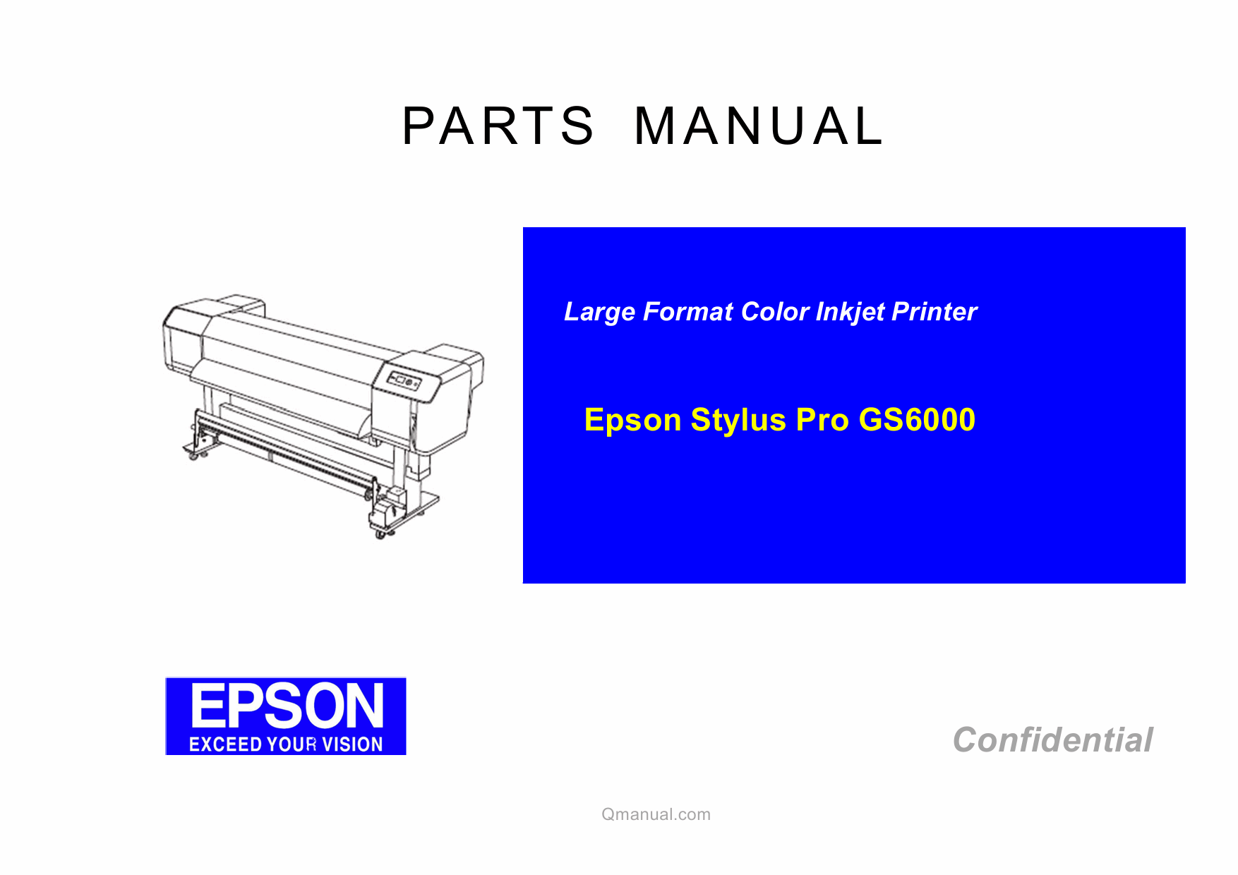 EPSON StylusPro GS6000 Parts Manual-1